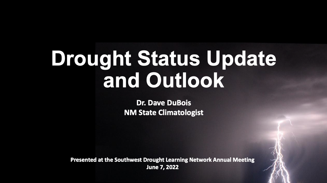 Drought Status Update and Outlook